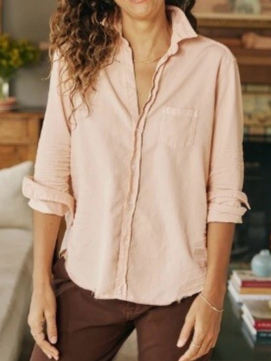 Frank & Eileen Tops - frank & eileen barry shirt apricot